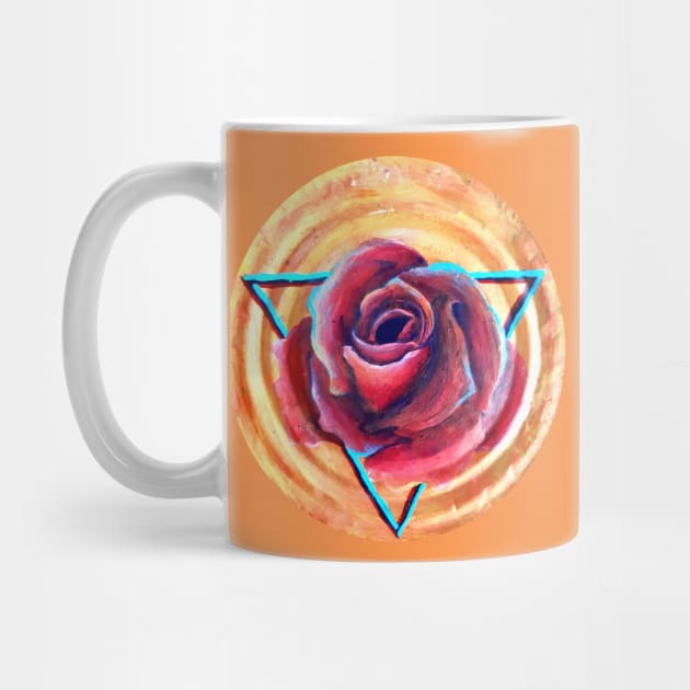 Geometric Rose Flower by CuddlyChimera